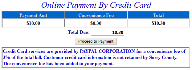 Pay using credit card